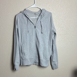 Lululemon Athletica Light Gray Zip-Up Hoodie